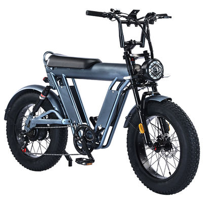 20 ιντσών Fat Tire Ηλεκτρικό ποδήλατο με 48V πλαίσιο από κράμα αλουμινίου και διπλή ανάρτηση