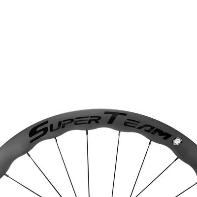 Προσαρμοσμένη Superteam 25mm πλάτος 45mm βάθος Clincher άνθρακα τροχούς ποδηλάτου