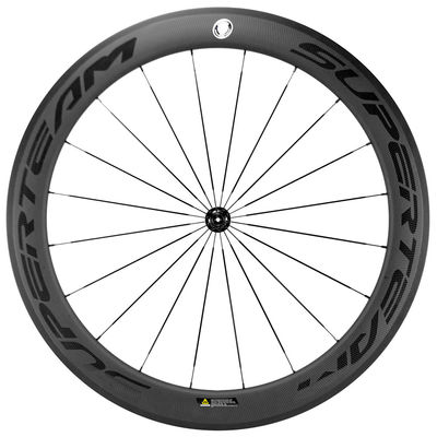 Προσαρμόσιμες 45mm Carbon Fiber Οδικές ρόδες ποδηλάτου 700c 20 24h R13 Hub Carbon Wheels